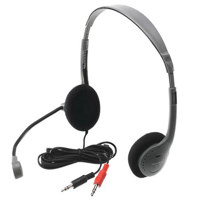 

Hamilton Buhl Personal Multimedia Headphones with Microphone, 18-20 kHz Frequency Response, 170 Ohms Impedance