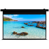 

Hamilton Buhl 150" Diagonal 74x131 Electric Projector Screen, HDTV 16:9 Format, Matte White Fabric, Black