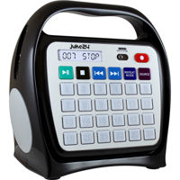 

Hamilton Buhl Juke24 Portable Digital Jukebox with CD Player and Karaoke Function, Black and Gray