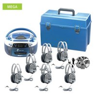 

Hamilton Buhl AudioStar MEGA - 6 Person Listening Center with 5050ULTRA Boombox and 6 SC-7V Deluxe Headphones