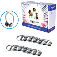 

Hamilton Buhl 12 MS2L Personal Headphones Lab Pack with Laminated Cardboard Carry Case