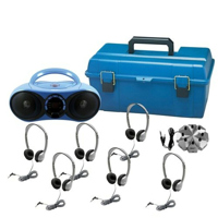 

Hamilton Buhl 6 Person Bluetooth/CD/FM Listening Center with 6 MS2L Personal Stereo Headphones