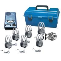 

Hamilton Buhl 6 User CD/MP3 Listening Center with 6 SC-7V Deluxe Headphones, HACX-205 CD/MP3 Player, Carry Case