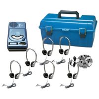 

Hamilton Buhl 6 User CD/MP3 Listening Center with Leatherette Cushion MS2L Personal Headphones, HACX-205 CD/MP3 Player, Carry Case