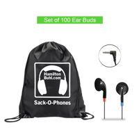 

Hamilton Buhl Sack-O-Phones - 100x Stereo Earbuds with Carry Bag