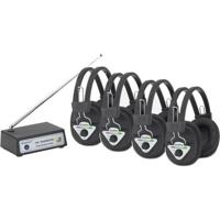 

Hamilton Buhl Wireless Listening Center, 4 Station with Headphones and Bluetooth Transmitter, Multi Frequency