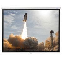 

Hamilton Buhl WS-W6080 60x80" Wide Format Manual Wall/Ceiling Projector Screen, Matte White Fabric