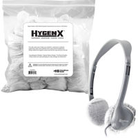 

Hamilton Buhl HygenX 2.5" Sanitary Ear Cushion Covers for On-Ear Headphones & Headset, White, 1000 Pairs