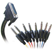 

Hear Technologies 12' DB-25 Male to (8) 1/4" Male TRS Cable