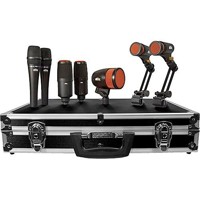 

Heil Sound HDK-7 Standard Dynamic Drum Cardioid Microphone Kit, Includes 2x PR 22 Handheld, 2x PR 28 Drum, 2x PR 30B Studio, PR 48 Kick Drum Microphones, Case