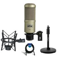 

Heil Sound PR40 Large Diameter Dynamic Cardioid Studio Microphone, Champagne Body and Grill- Bundle With Heil Sound PRSM Shock Mount, H&A Telescoping Tabletop Microphone Stand, 20' XLR Microphone Cable