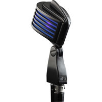 

Heil Sound The Fin Dynamic Retro Styled Microphone, Black Body, Blue LED