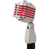 

Heil Sound The Fin Dynamic Retro Styled Microphone, Chrome Body, Red LED
