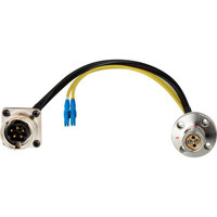

Camplex 15' Lemo FMW to Duplex LC Fiber & 5-Pin AMP Reverse Gender Inline Breakout Cable