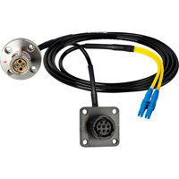 

Camplex 15' Lemo FMW to Duplex LC Fiber & 8-Pin RG Chassis Mount Inline Breakout Cable