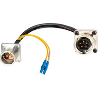 

Camplex 6" Lemo EDW to Duplex LC Fiber & 5-Pin AMP Reverse Gender Inline Breakout Cable