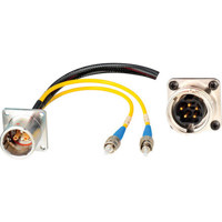 

Camplex 6" Lemo EDW to Duplex ST Fiber & 5-Pin AMP Reverse Gender Inline Breakout Cable