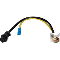 

Camplex 6" Lemo EDW to Duplex LC Fiber & 8-Pin AMP RG Inline Breakout Cable