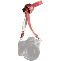 

HoldFast Gear 38" Maven Classic American Bison Leather Camera Strap with Universal Clips, Red