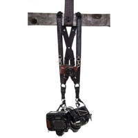 

HoldFast Gear Money Maker American Bison Leather Medium Three-Camera Harness, Black