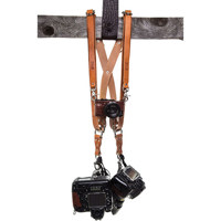 

HoldFast Gear Money Maker English Bridle Leather Large Three-Camera Harness, Tan
