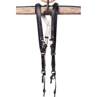 

HoldFast Gear Skinny Money Maker Three-Camera Harness, American Bison Leather, Large, Black
