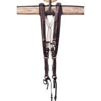 

HoldFast Gear Skinny Money Maker Three-Camera Harness, American Bison Leather, Small, Mahogany