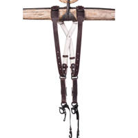 

HoldFast Gear Skinny Money Maker Two-Camera Harness, American Bison Leather, Small, Mahogany