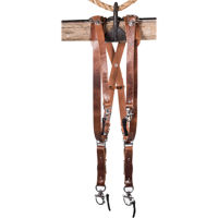 

HoldFast Gear Skinny Money Maker Three-Camera Harness, Water Buffalo Leather, Large, Tan