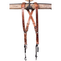 

HoldFast Gear Skinny Money Maker Two-Camera Harness, Water Buffalo Leather, Large, Tan