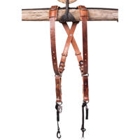 

HoldFast Gear Skinny Money Maker Two-Camera Harness, Water Buffalo Leather, Medium, Tan