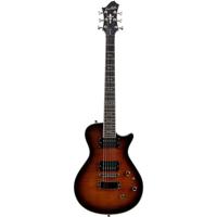 

Hagstrom Ultra Swede 6 String Electric Guitar, 22 Frets, Set Neck, Resinator Fingerboard, 2x Custom 62 Pickups, Long Travel T-O-M Bridge, Golden Eagle Burst