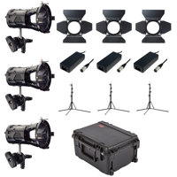 

Hive BEE 50-C Par Spot 3 Light Kit with Lenses, Stands, Custom Foam Case
