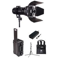 

Hive Wasp 100-C LED Spot 1 Light Kit, Includes Lightweight Travel Stand, Rolling Hard Case with Padded Dividers, 5" 4-Leaf Barndoors