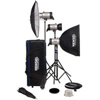 

Hensel Integra Pro Super Size Kit with Three Integra Pro 500 Monolights & Accessories, 1,500 Total watt Seconds