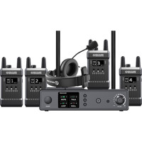 

Hollyland Mars T1000 Full-Duplex Wireless Intercom System, Includes 1x Base Station with 4x Beltpacks