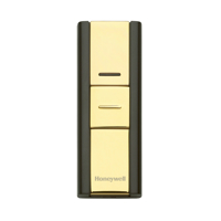 

Honeywell Decor Wireless Surface Mount Push Button for Door Chime, Brass/Black