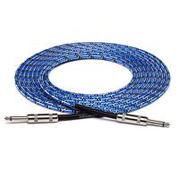 

Hosa Technology 3GT 18' Cloth Guitar Cable, Blue/White/Black