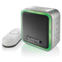 

Honeywell 5 Series Plug-In Wireless Doorbell with Halo Light & Push Button, Gray