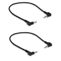 

Hosa Technology 2x 8" Stereo Mini Angled Male to Stereo Mini Angled Male 3.5mm TRS RA Cable