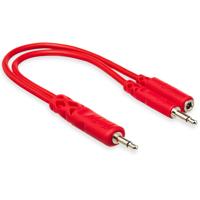 

Hosa Technology Hopscotch Patch Cables, 3.5mm TS with 3.5mm TSF Pigtail to 3.5mm TS, Various Lengths, 5-Pack