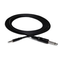 

Hosa Technology Stereo Mini Male to 1/4" Mono Male Cable, 3'