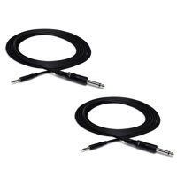 

Hosa Technology 2x Stereo Mini Male to 1/4" Mono Male Cable, 5'