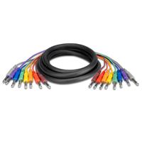 

Hosa Technology 2m (6.6') Unbalanced Patch Cables, 1/4" TS to Same, 8-Piece