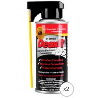 

Hosa Technology 2 Pack Caig DeoxIT D5 Contact Cleaner & Rejuvenator, Deoxidizer Aerosol Spray, 5 Oz. (5% Solution)