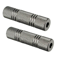 

Hosa Technology GMM-303 Analog Audio Coupler 3.5mm TRS to TRS - 2-Pack