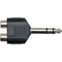 

Hosa Technology GPR-484 Analog Audio Adaptor, Dual RCA Female to 1/4" Male TRS Phone Jack