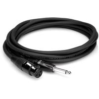 

Hosa Technology Professional 10'. Rean XLR3F to 1/4". TS, 20 AWG x 2 OFC, 90% OFC Braid, Microphone Cable