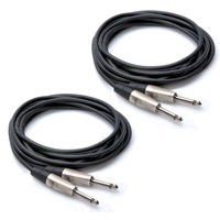 

Hosa Technology 20' Pro Unbalanced Interconnect REAN 1/4" Male to 1/4" Male TS Cable