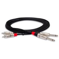 

Hosa Technology Pro Stereo Interconnect Dual REAN 1/4" TS to RCA Cable, 1.5'